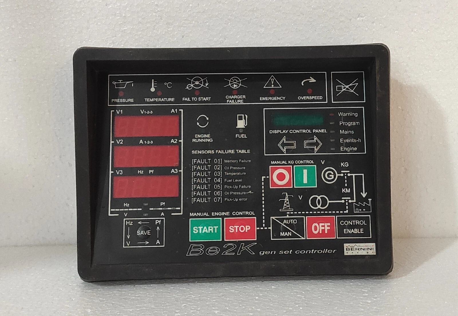 Bernini BE2K Genset Controller Generator Control Panel